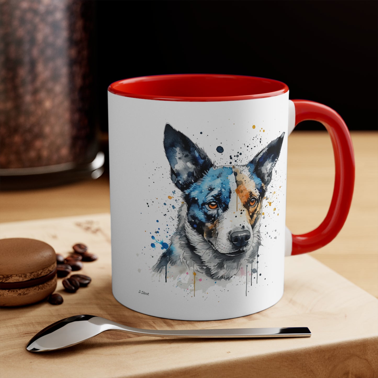 Blue Heeler 1 Accent Mugs
