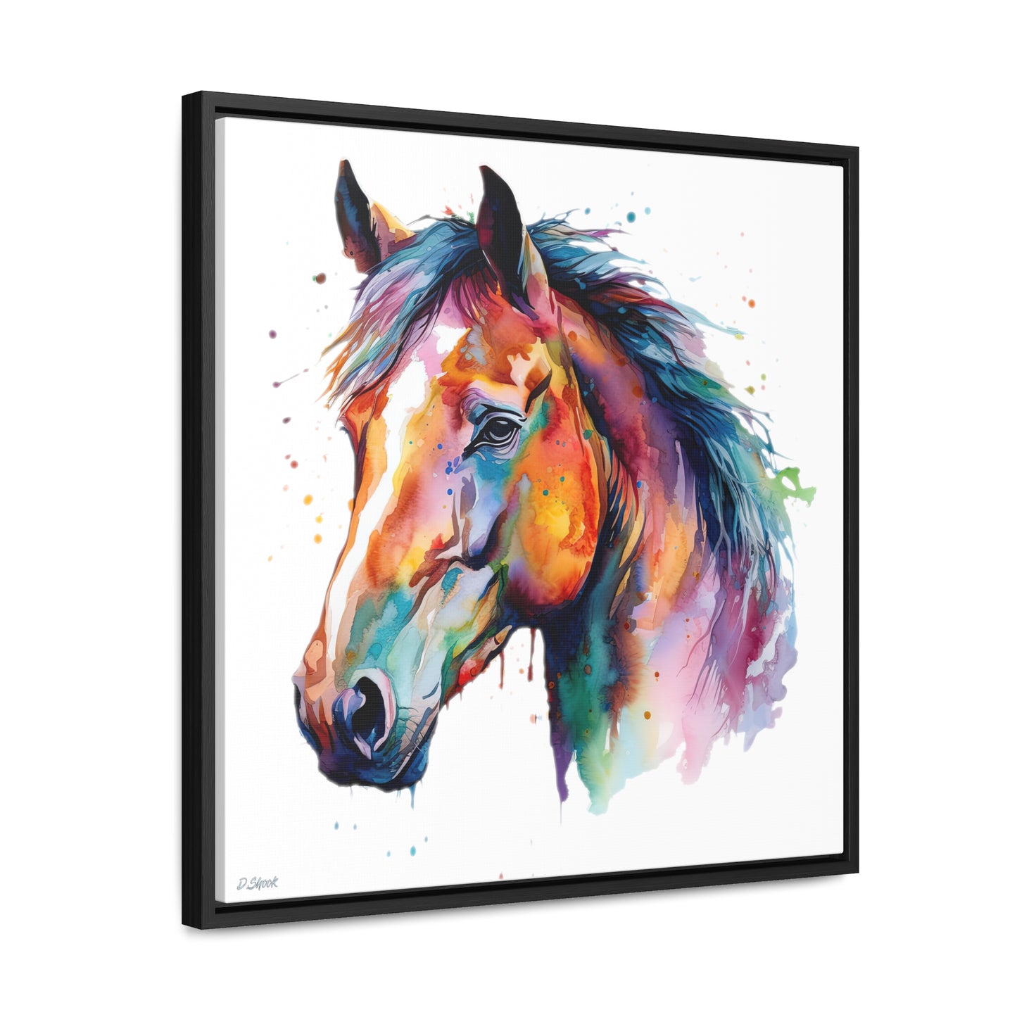 Horse Rescue 23 Gallery Canvas Wraps, Square Frame
