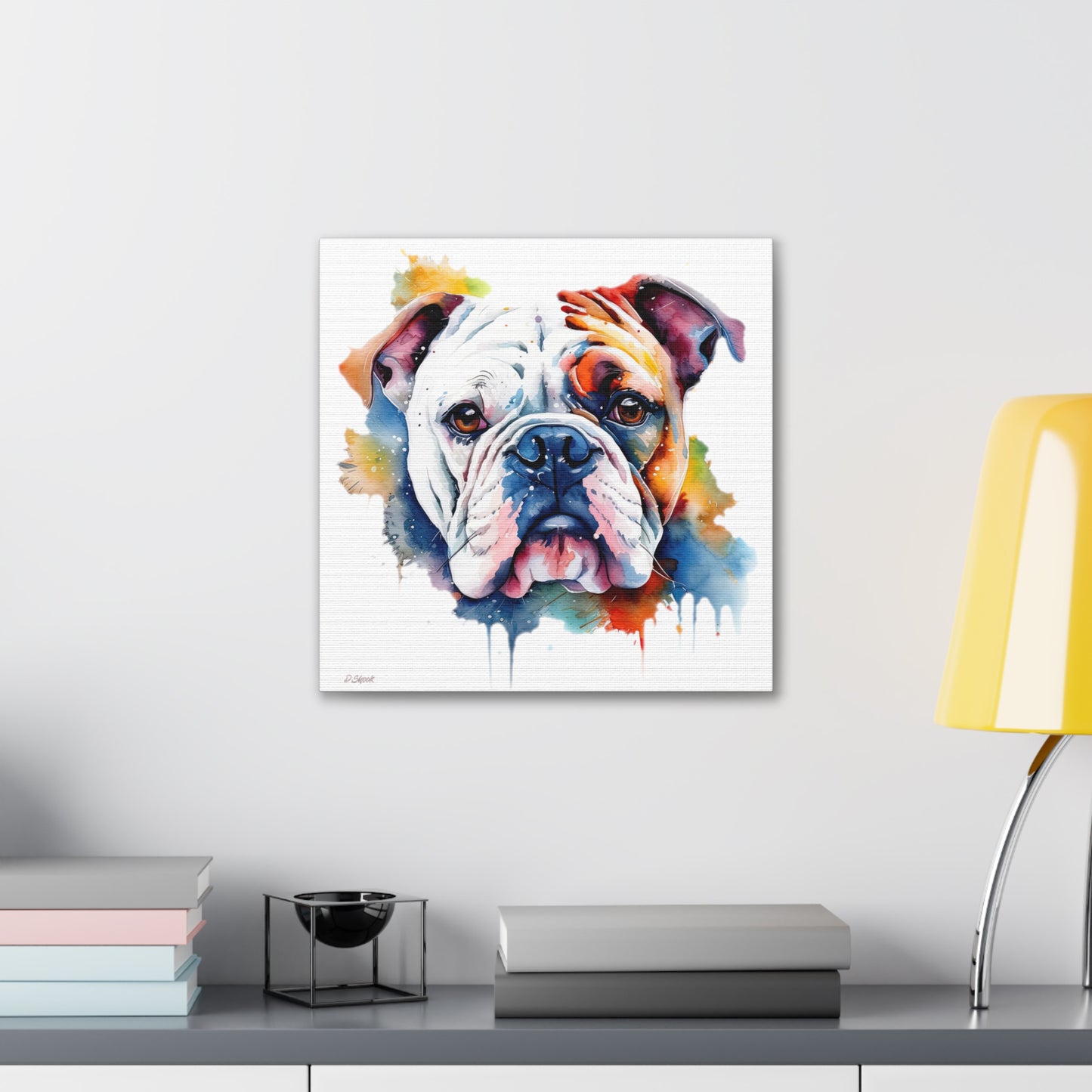 bulldog 4 Canvas Gallery Wraps