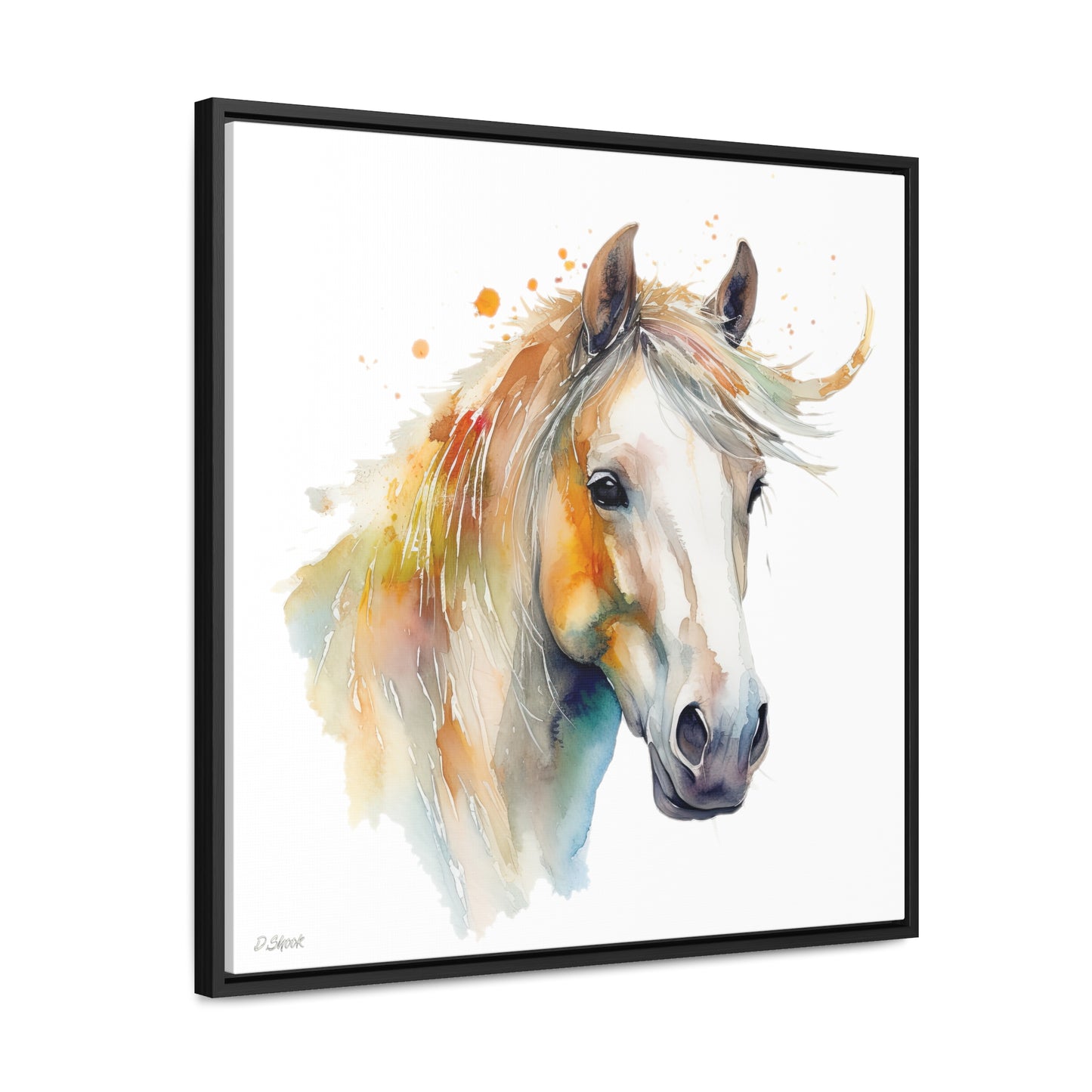 Horse Rescue 21 Gallery Canvas Wraps, Square Frame