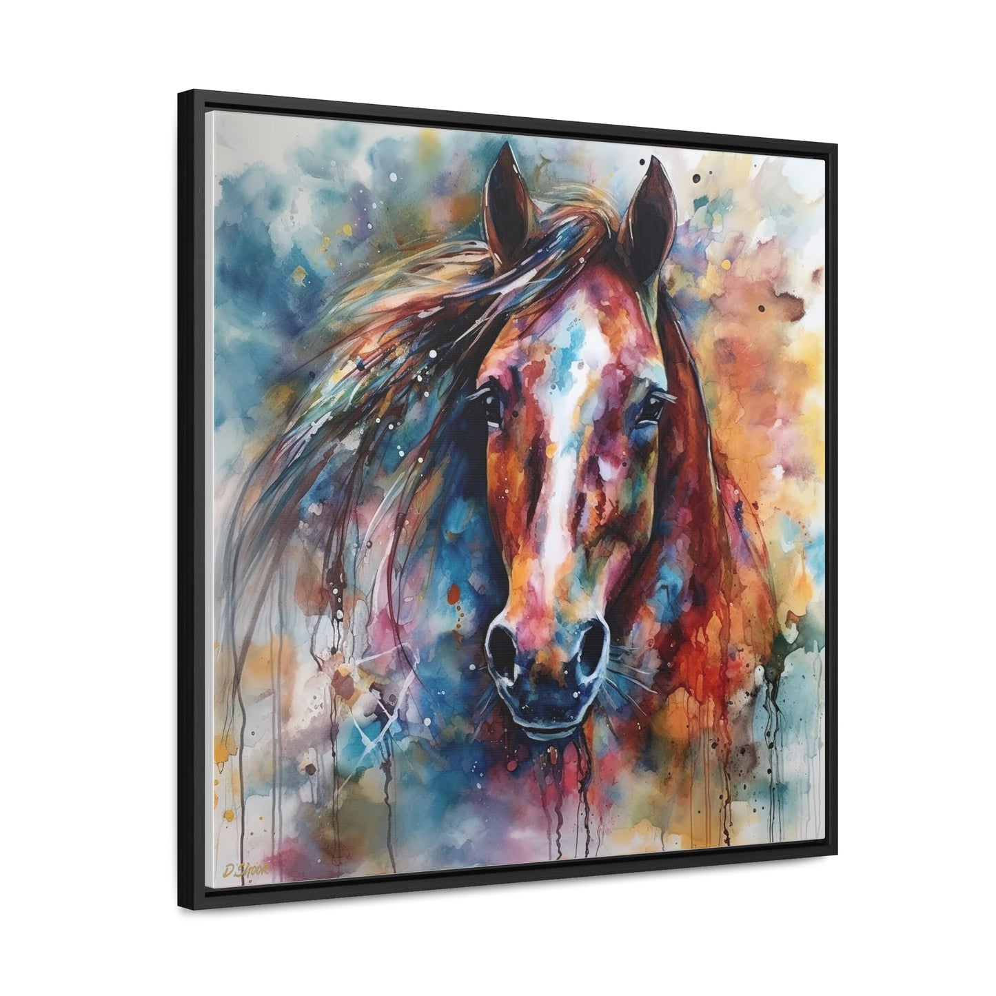 Horse Rescue 11 Gallery Canvas Wraps, Square Frame