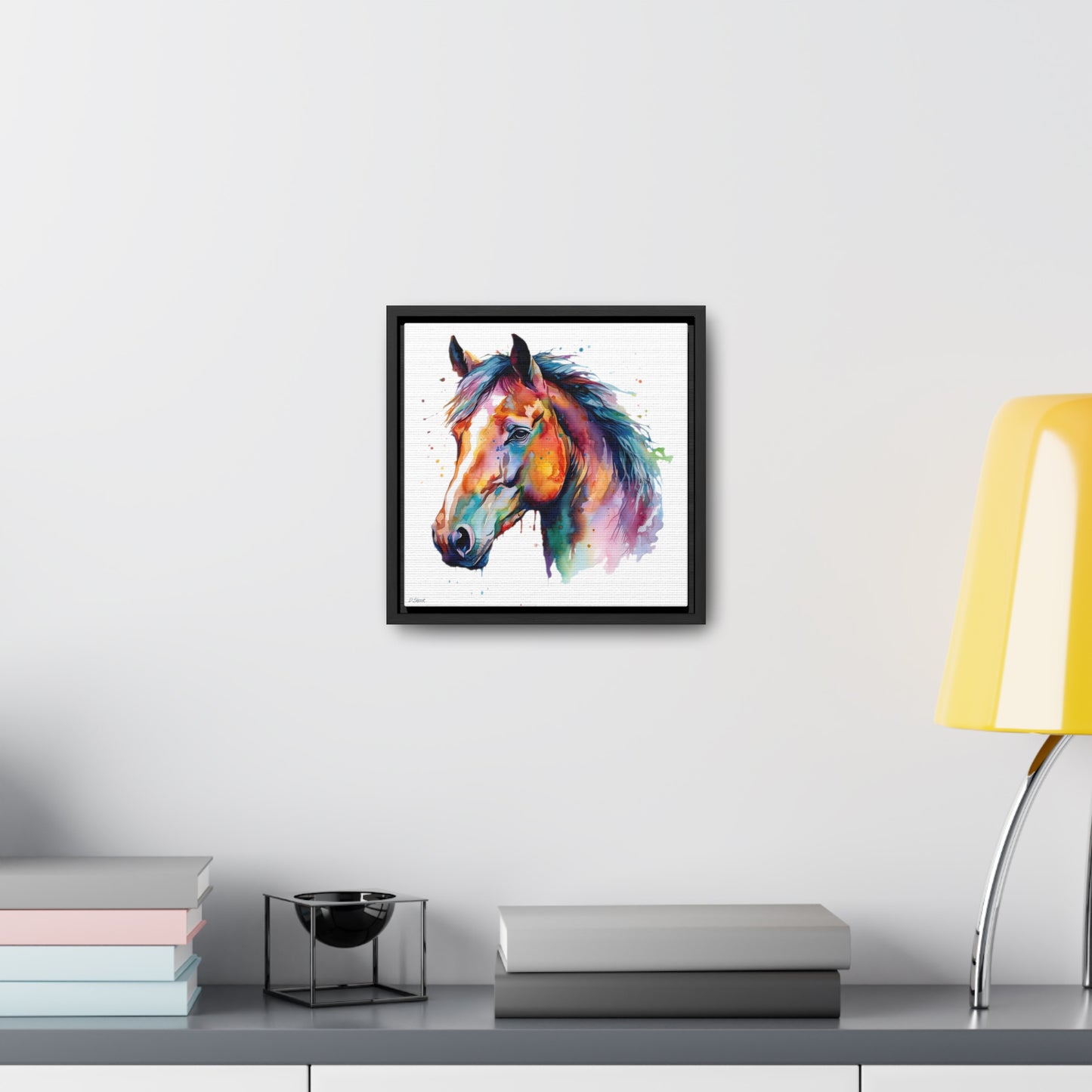 Horse Rescue 23 Gallery Canvas Wraps, Square Frame