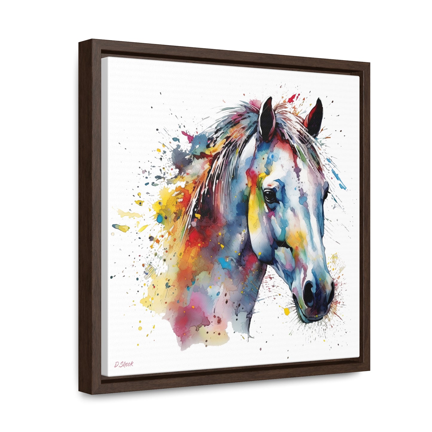 Horse Rescue 14 Gallery Canvas Wraps, Square Frame