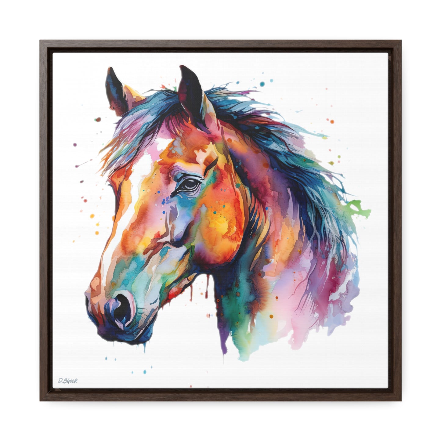 Horse Rescue 23 Gallery Canvas Wraps, Square Frame