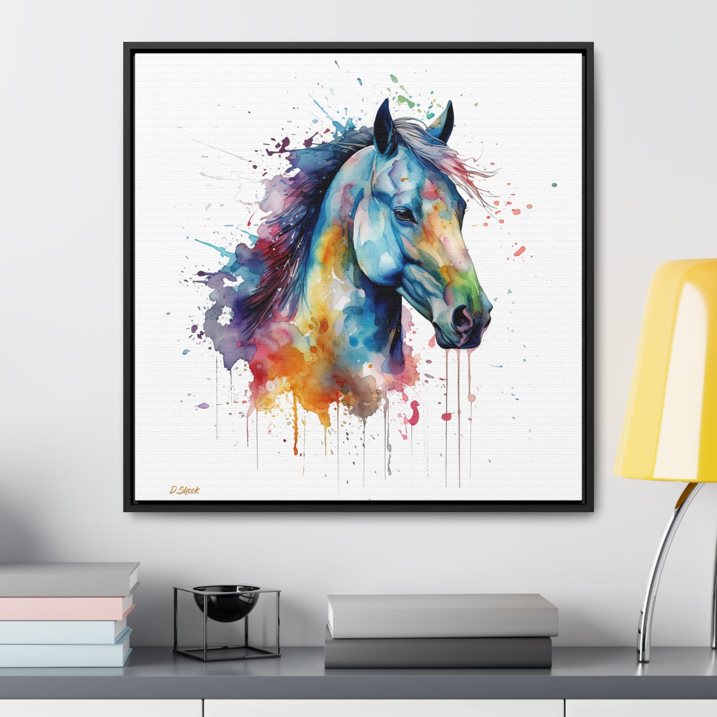 Horse Rescue 13 Gallery Canvas Wraps, Square Frame