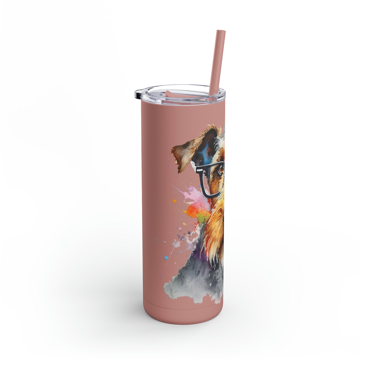 Airedale Terrier 7 Maars Maker Skinny Matte Tumbler, 20oz