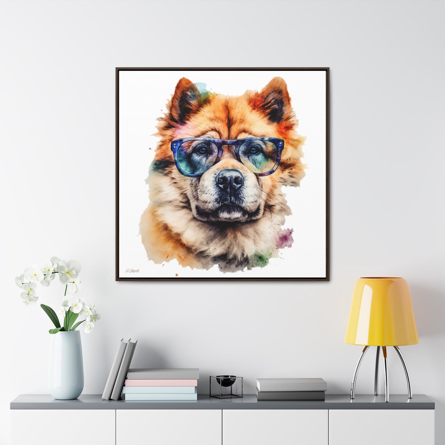 Chow Chow 5 Gallery Canvas Wraps, Square Frame