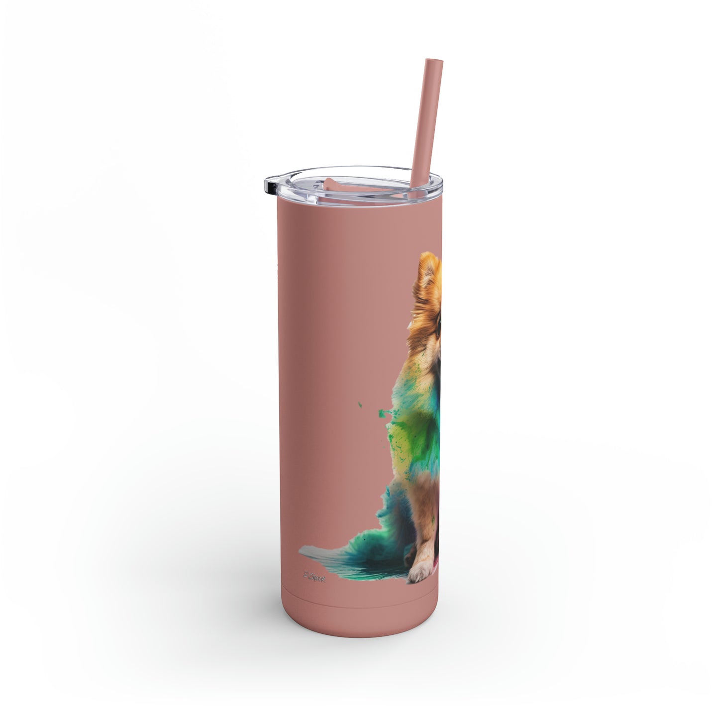 Pomeranian 1 Maars Maker Skinny Matte Tumbler, 20oz