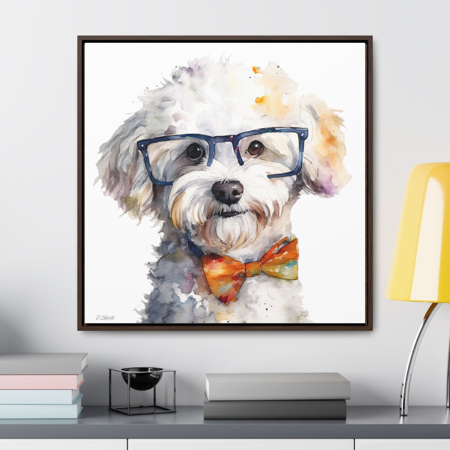 Bichon Frise 4 Gallery Canvas Wraps, Square Frame