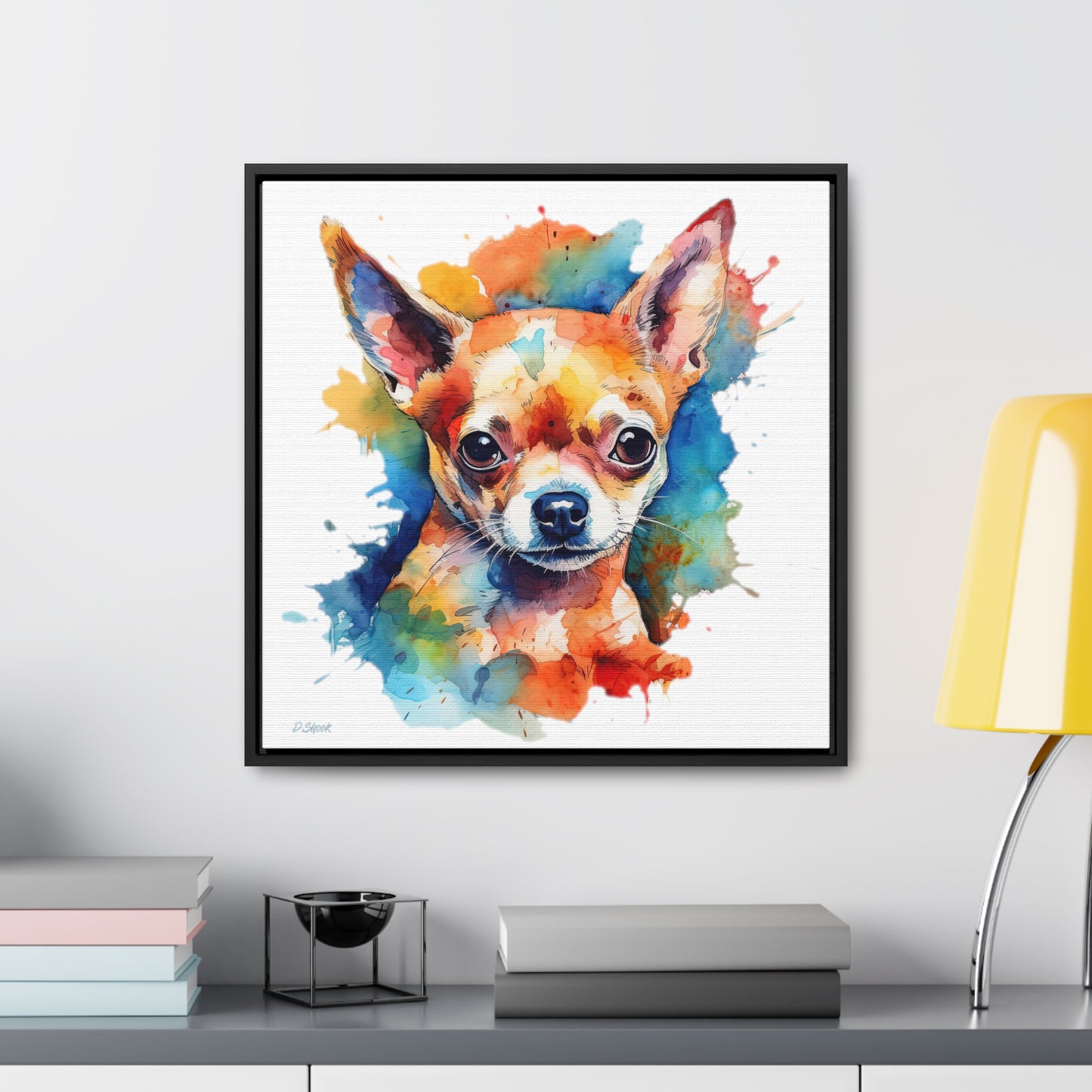 Chihuahua 6 Gallery Canvas Wraps, Square Frame