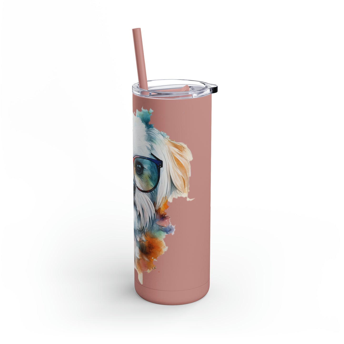 Maltese Dog 5 Maars Maker Skinny Matte Tumbler, 20oz