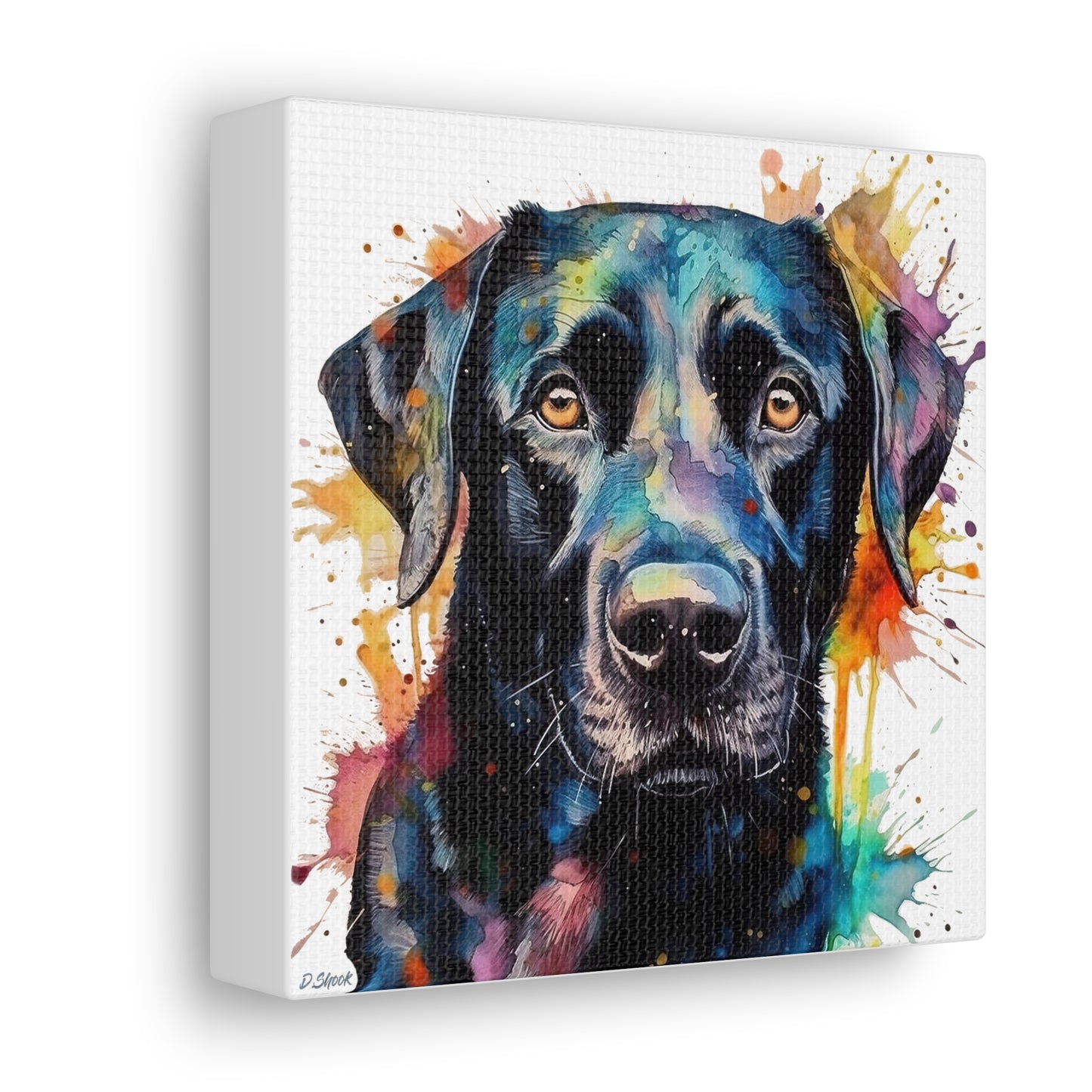 Black Lab 1 Canvas Gallery Wraps