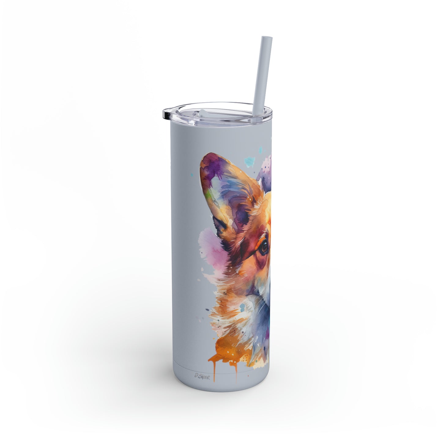 Pembroke Welsh Corgi 3 Maars Maker Skinny Matte Tumbler, 20oz
