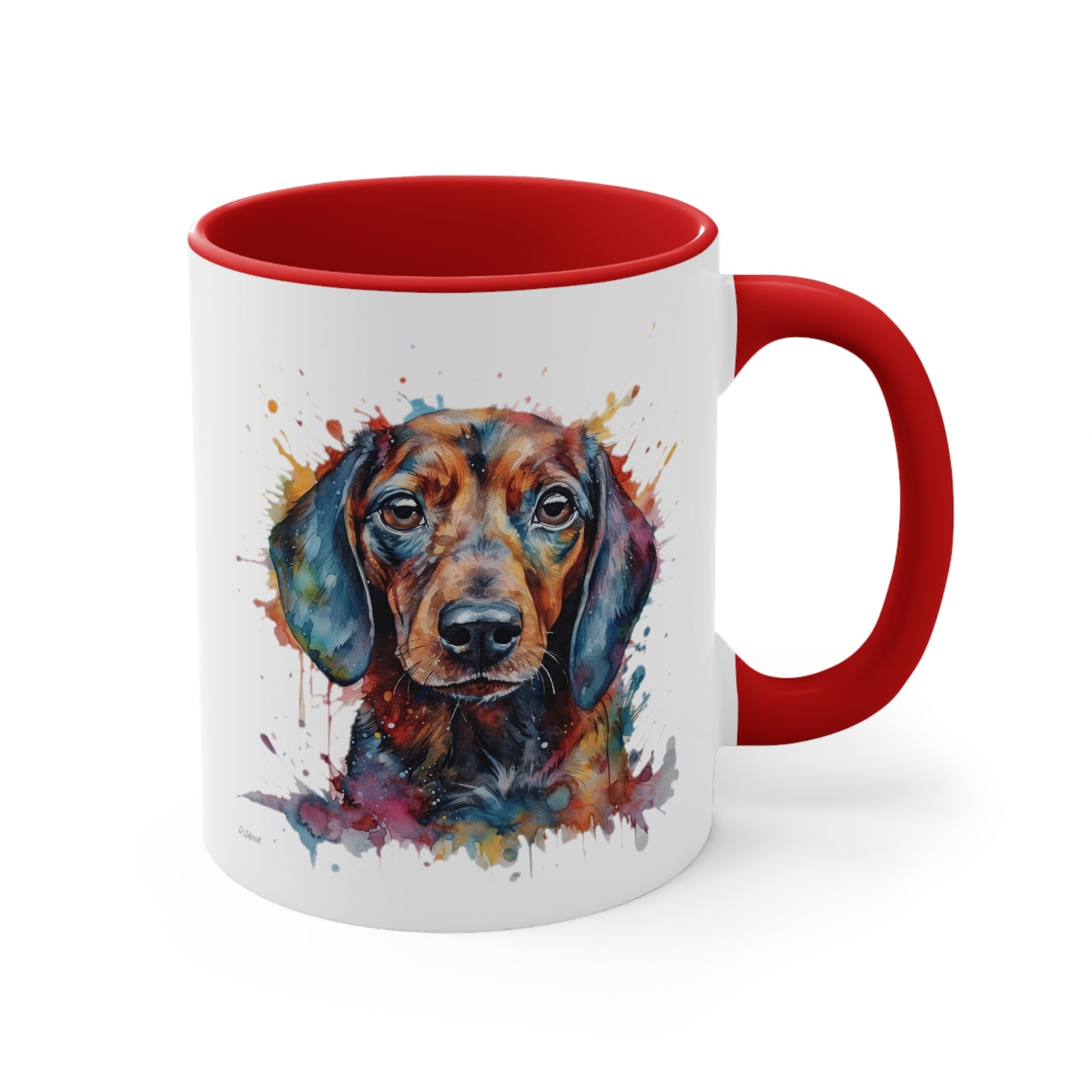Dachshund 3 Accent Mugs