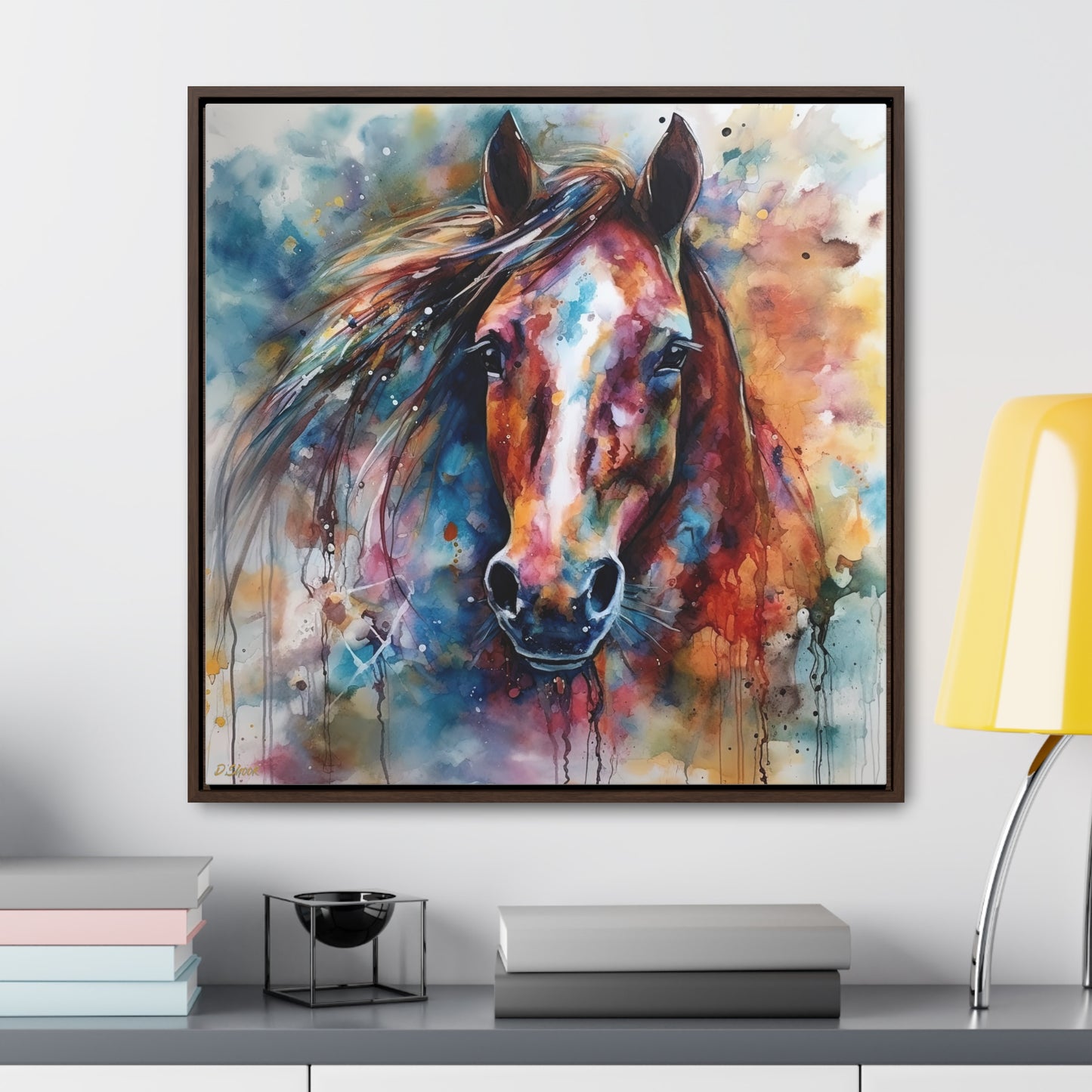 Horse Rescue 11 Gallery Canvas Wraps, Square Frame