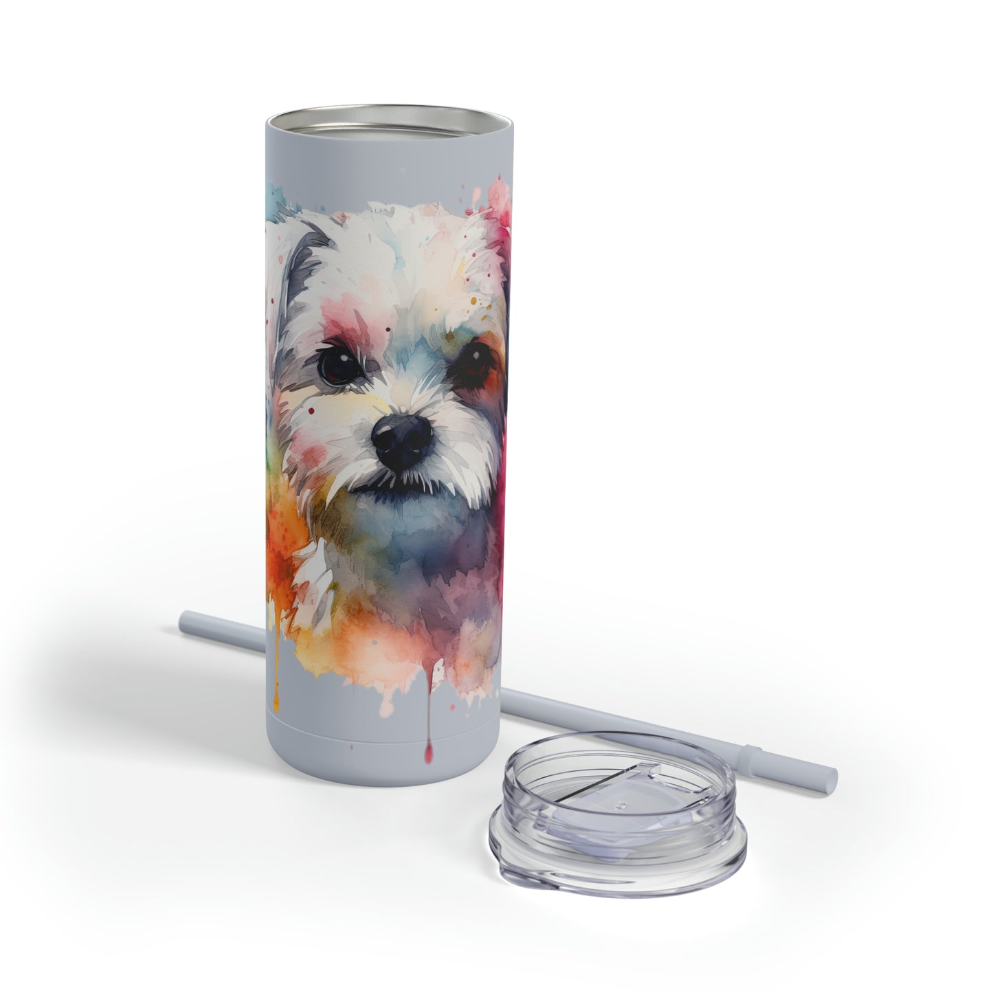 Maltese Dog 1 Maars Maker Skinny Matte Tumbler, 20oz