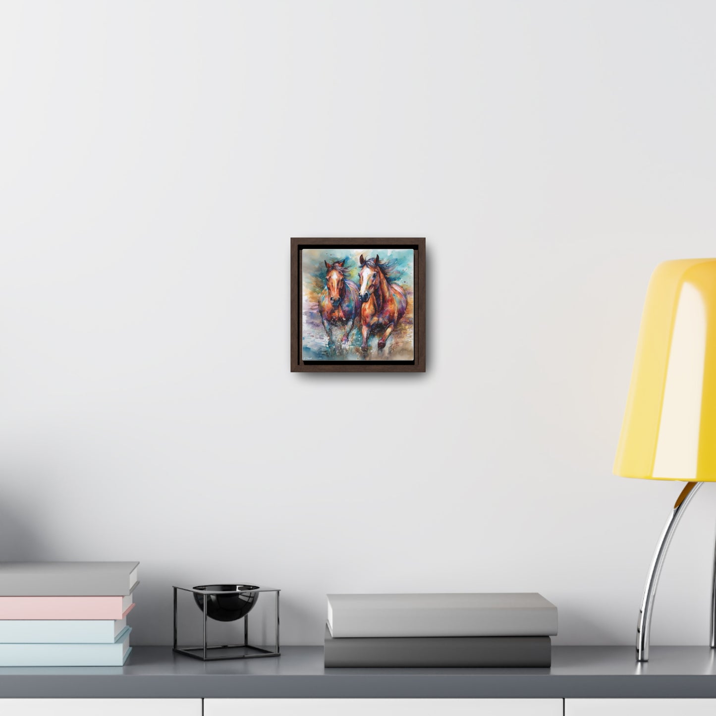 Horse Rescue 7 Gallery Canvas Wraps, Square Frame