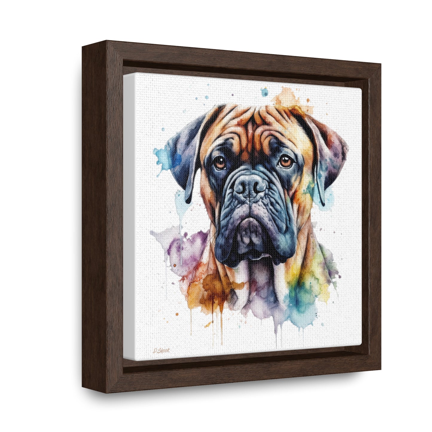 Bullmastiff 1 Gallery Canvas Wraps, Square Frame