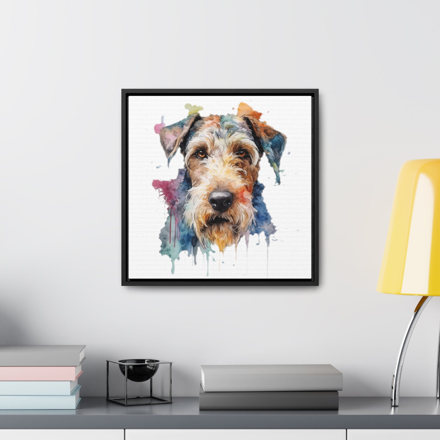 Airedale Terrier 2 Gallery Canvas Wraps, Square Frame