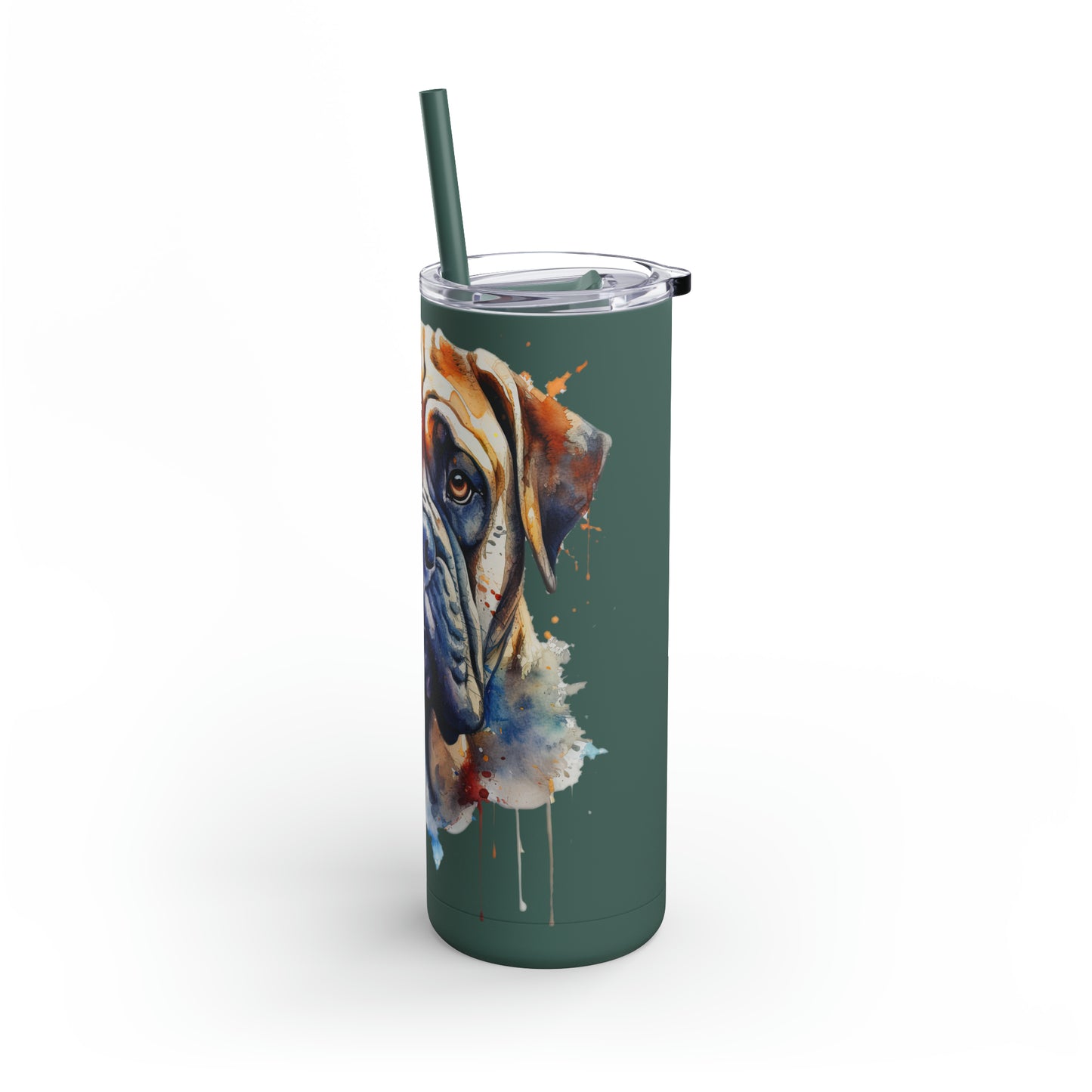 Bullmastiff 3 Maars Maker Skinny Matte Tumbler, 20oz