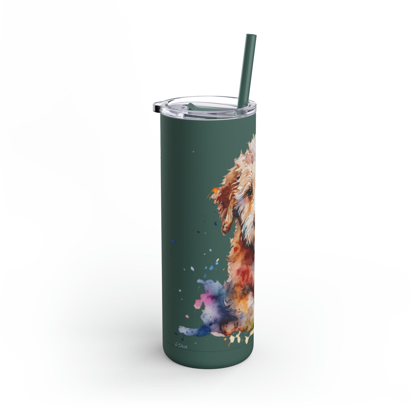 Mini Golden Doodle 1 Maars Maker Skinny Matte Tumbler, 20oz