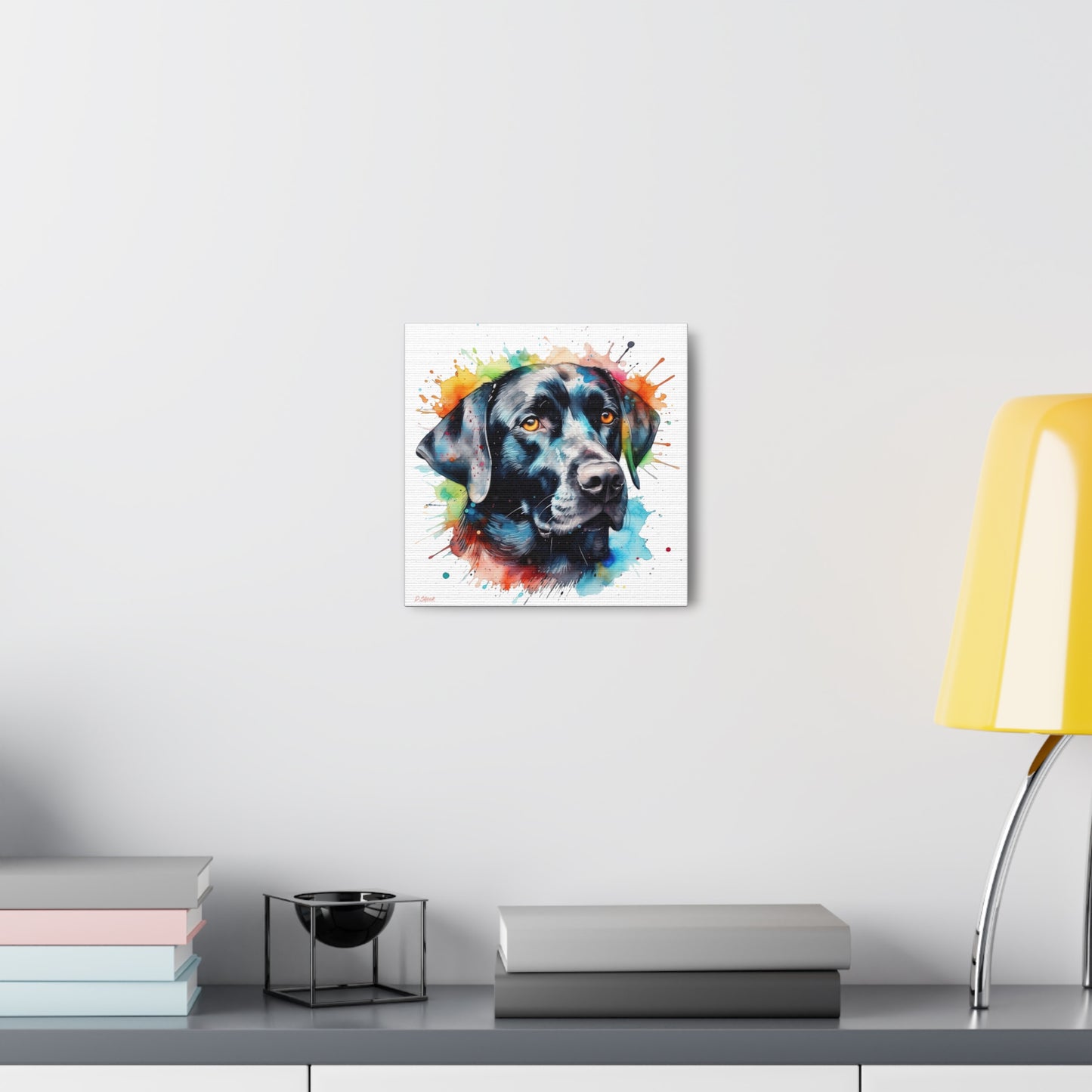 Black Lab 5 Canvas Gallery Wraps