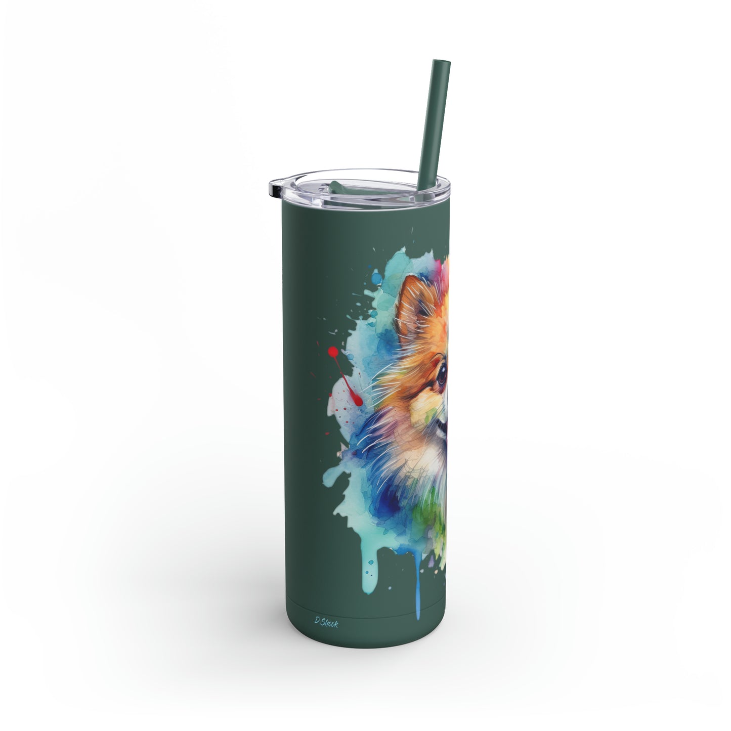 Pomeranian 4 Maars Maker Skinny Matte Tumbler, 20oz