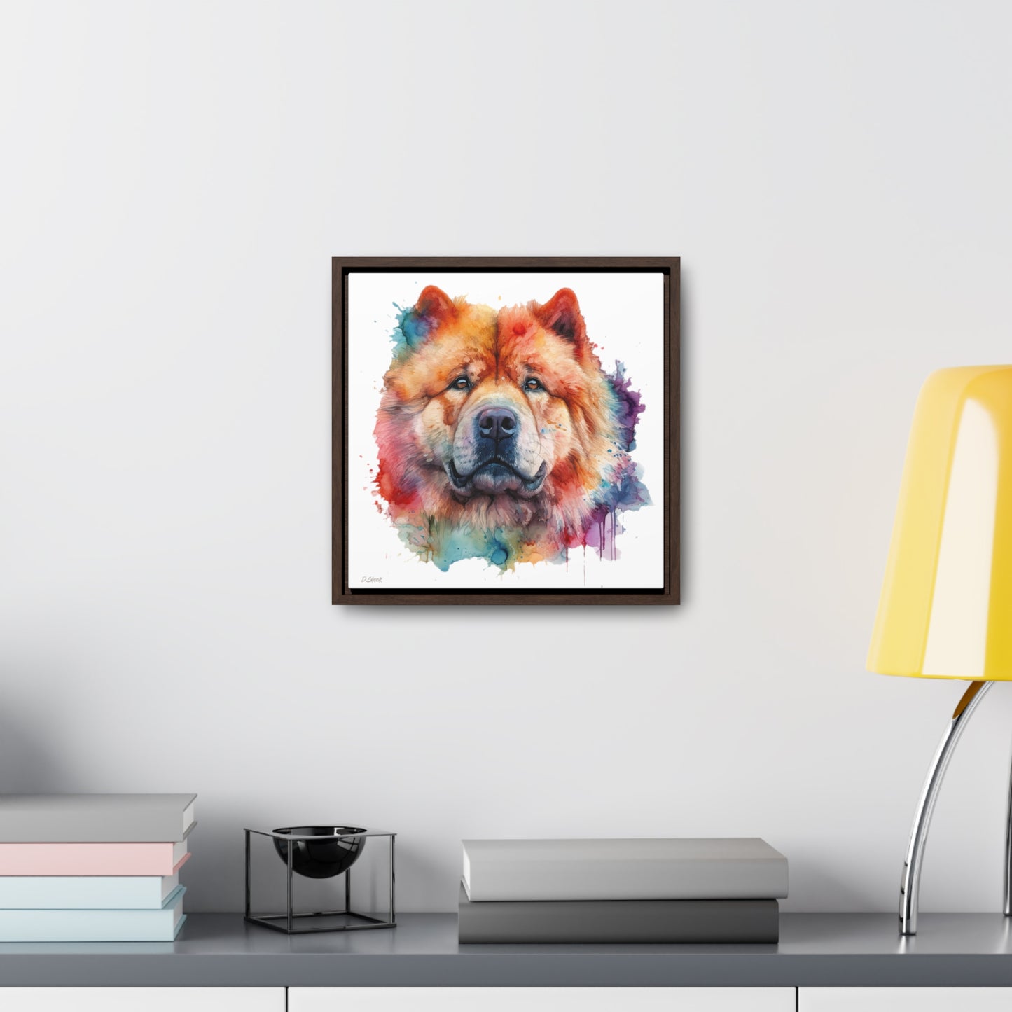 Chow Chow 2 Gallery Canvas Wraps, Square Frame