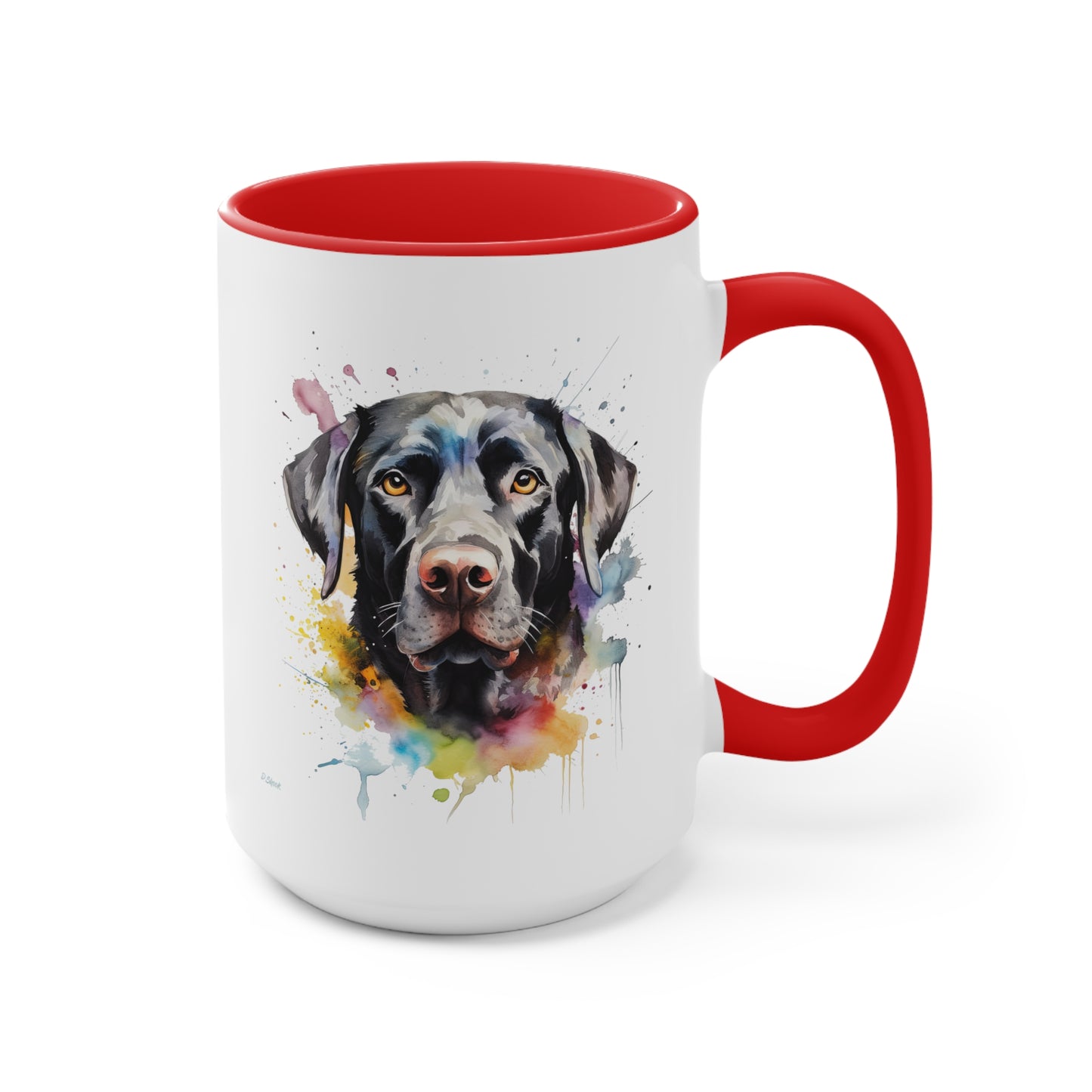 Black Lab 6 Accent Mugs