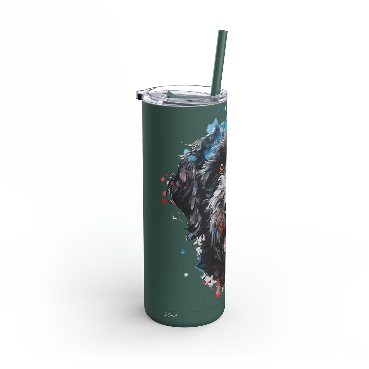 Portuguese Water Dog 4 Maars Maker Skinny Matte Tumbler, 20oz