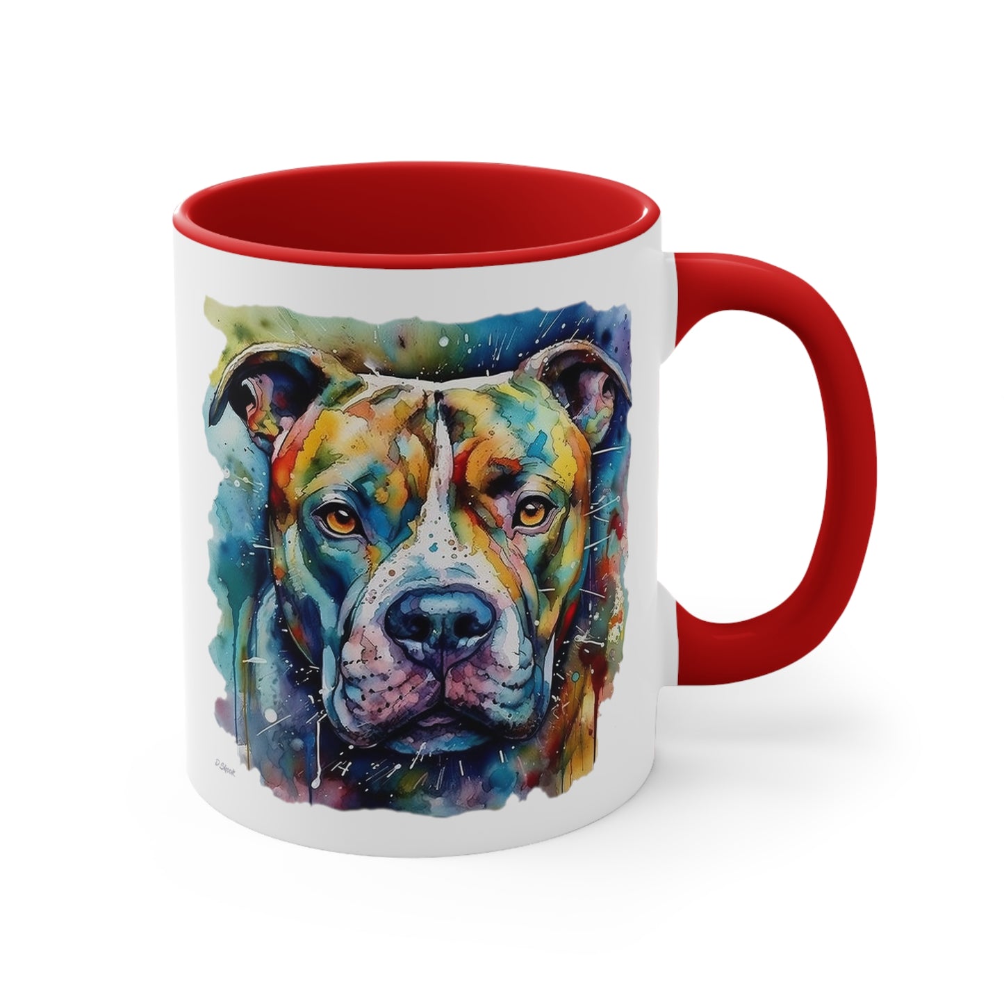 Pitbull 1 Accent Mugs