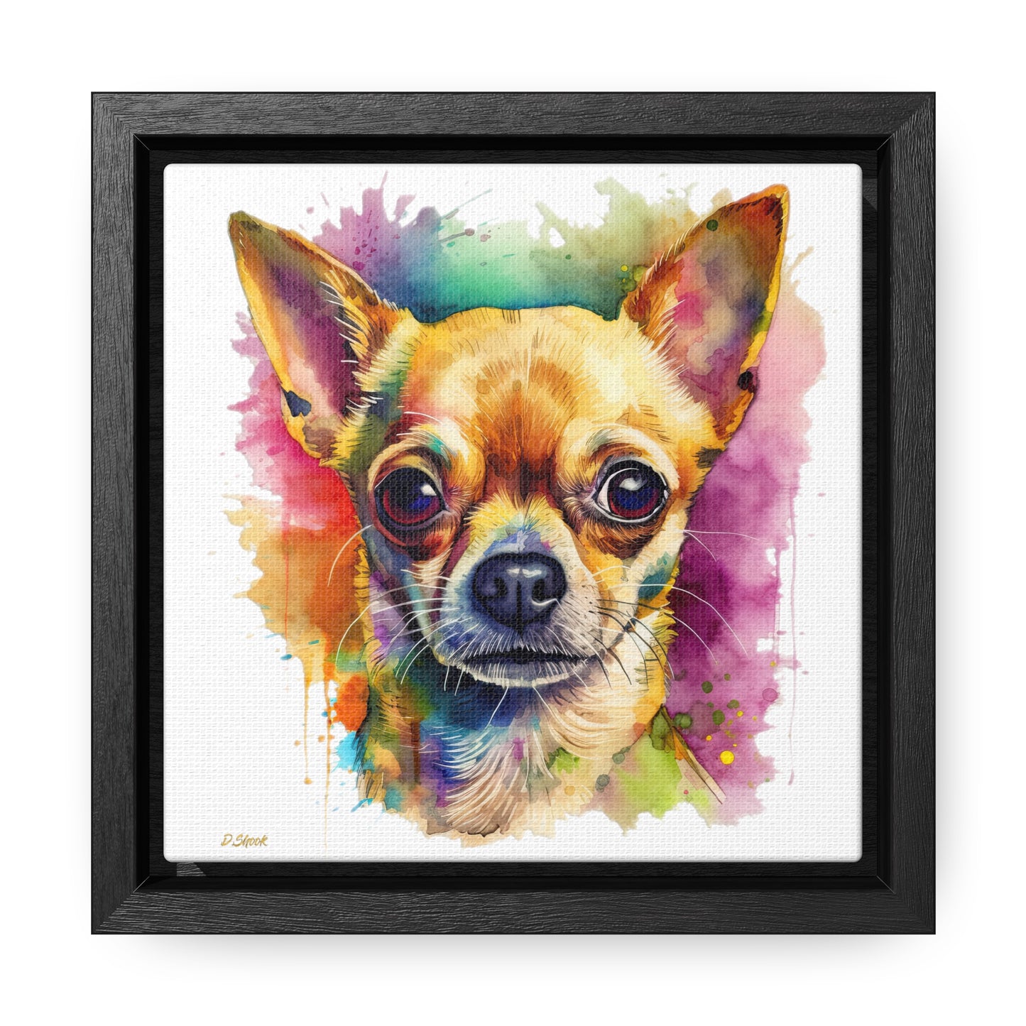 Chihuahua 7 Gallery Canvas Wraps, Square Frame