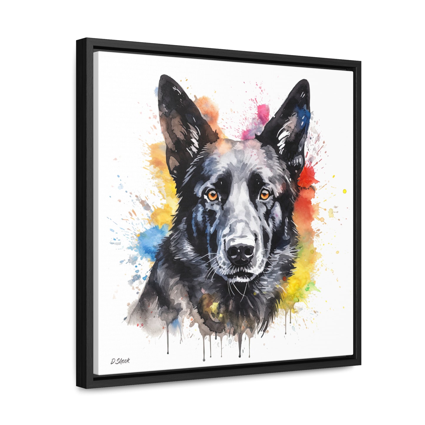 German Sheppard 21 Gallery Canvas Wraps, Square Frame