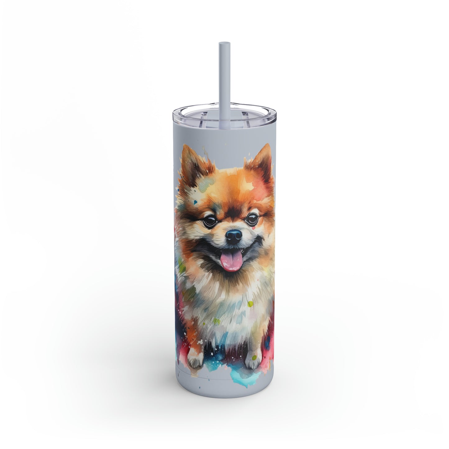 Pomeranian 2 Maars Maker Skinny Matte Tumbler, 20oz