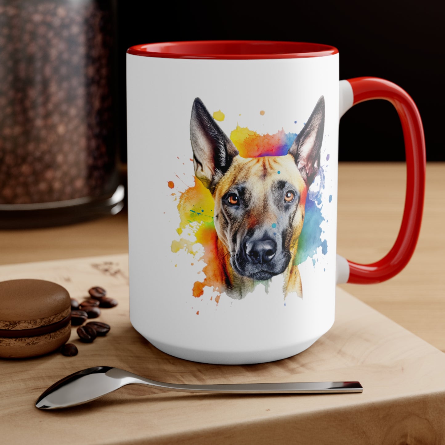 Belgium Malinois 3 Accent Mugs