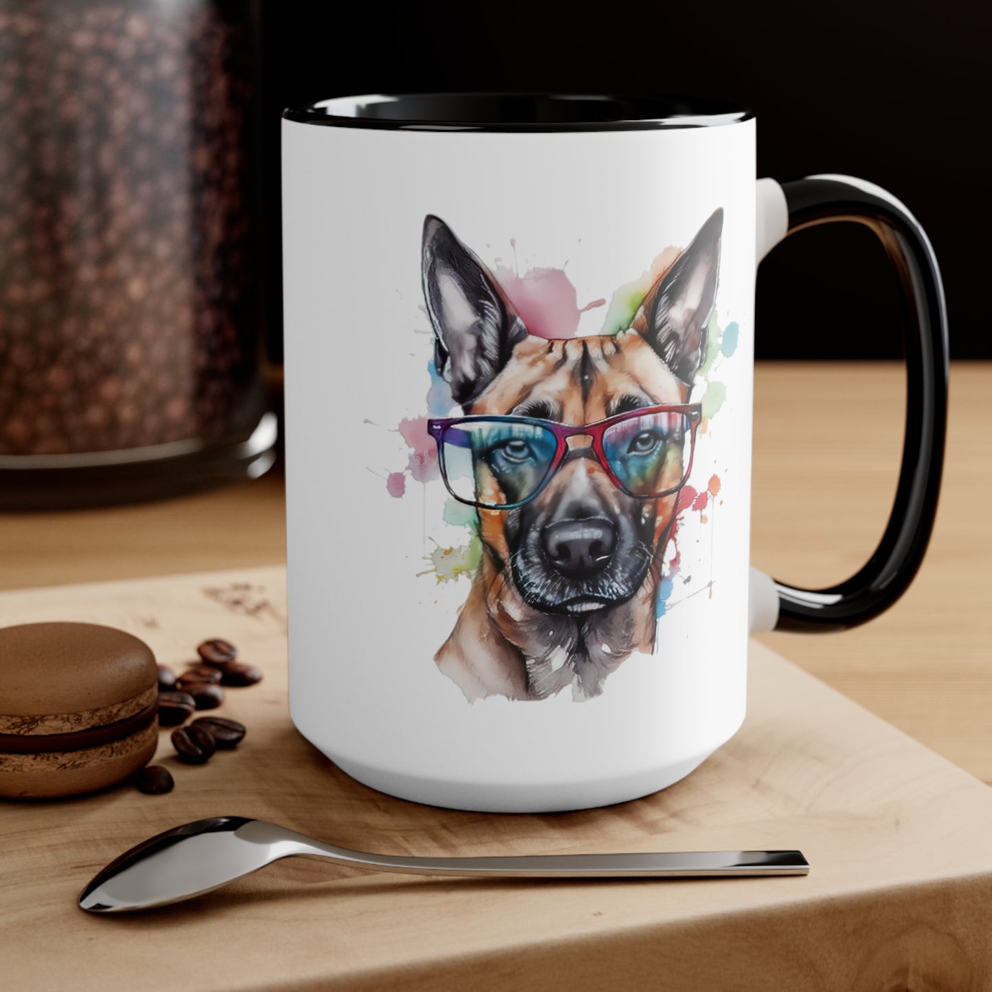 Belgium Malinois 5 Accent Mugs