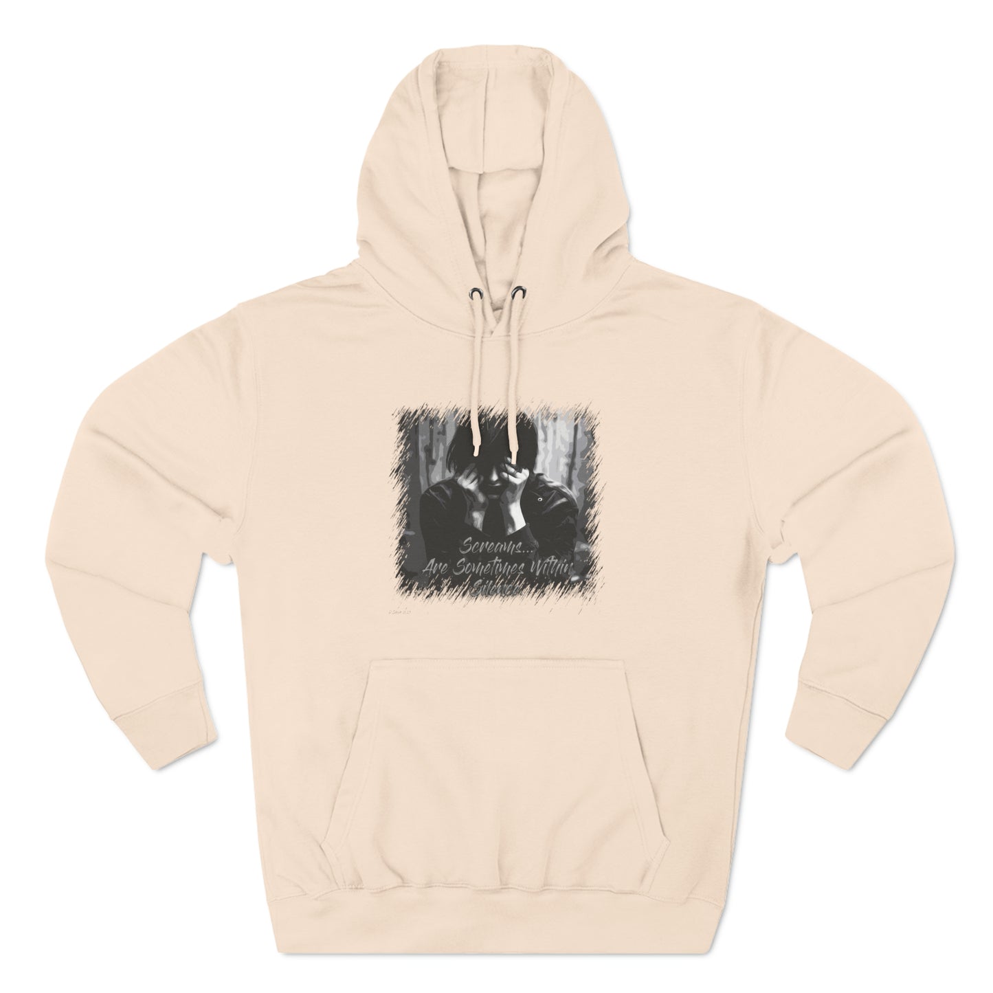 Three-Panel Fleece Hoodie