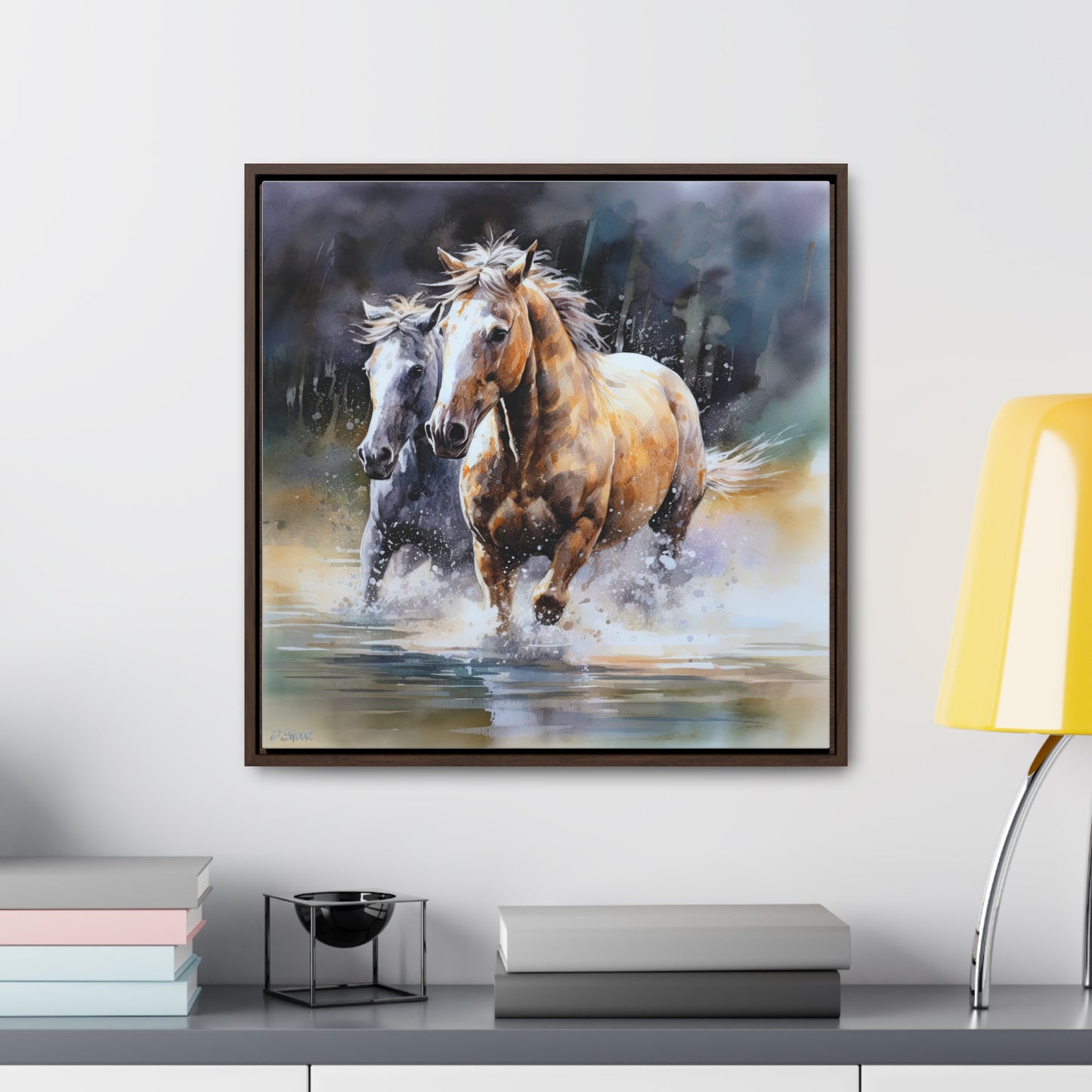 Horse Rescue 18 Gallery Canvas Wraps, Square Frame