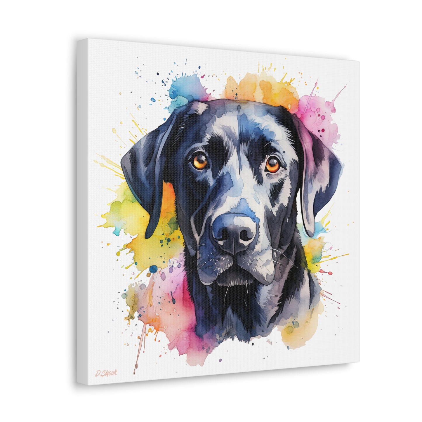 Black Lab 4 Canvas Gallery Wraps
