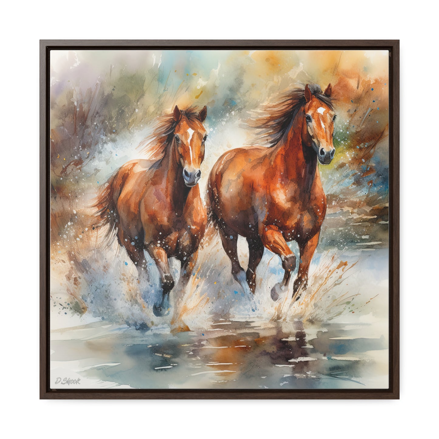 Horse Rescue 17 Gallery Canvas Wraps, Square Frame