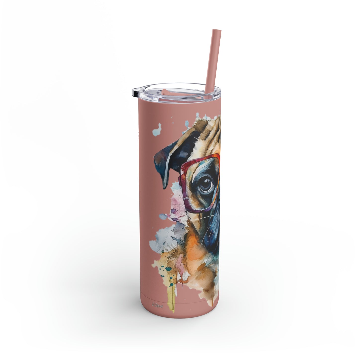 Pug 6 Maars Maker Skinny Matte Tumbler, 20oz
