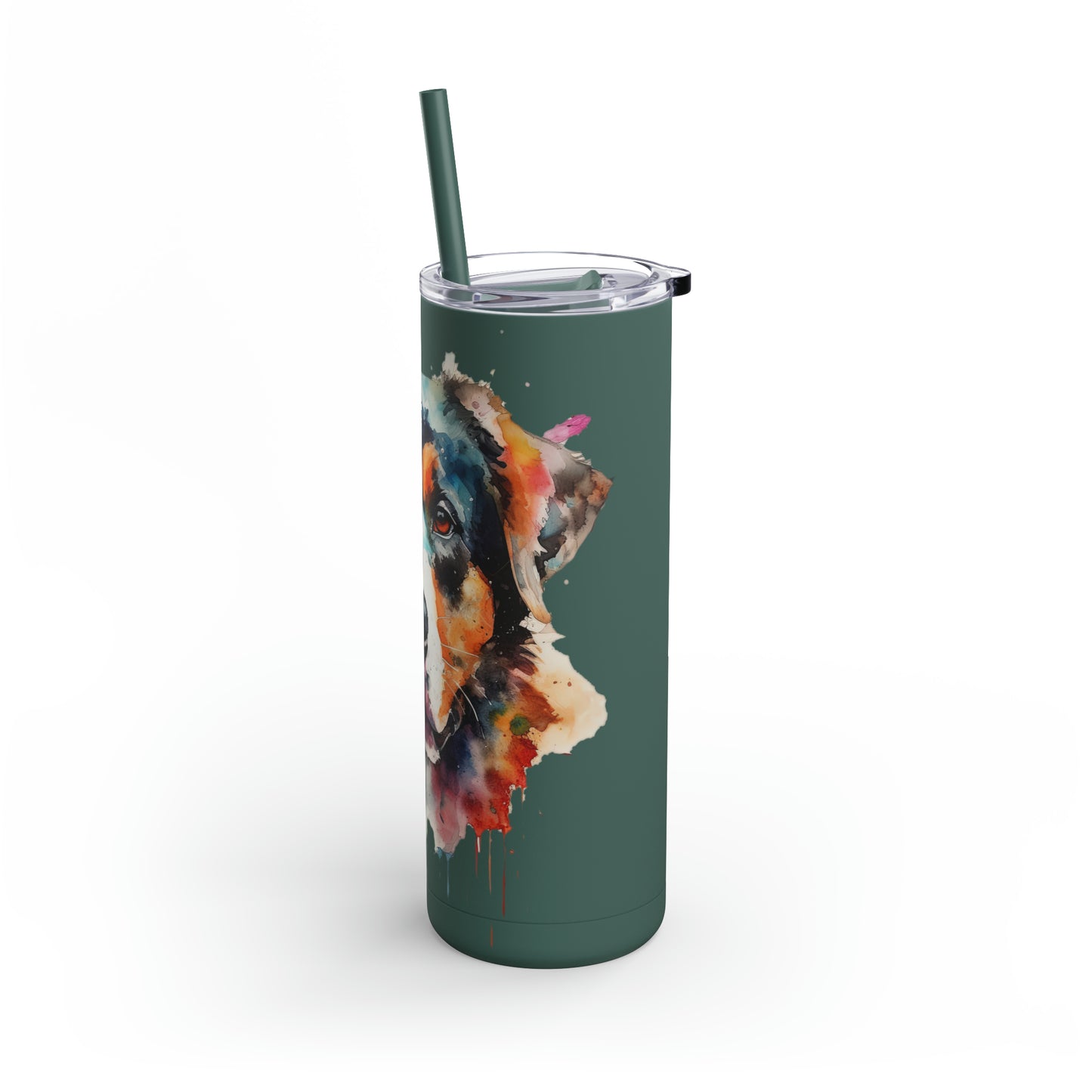 Greater Swiss Mountain Dog 2 Maars Maker Skinny Matte Tumbler, 20oz