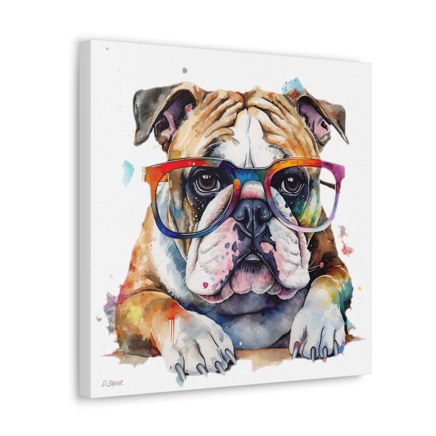 bulldog 5 Canvas Gallery Wraps