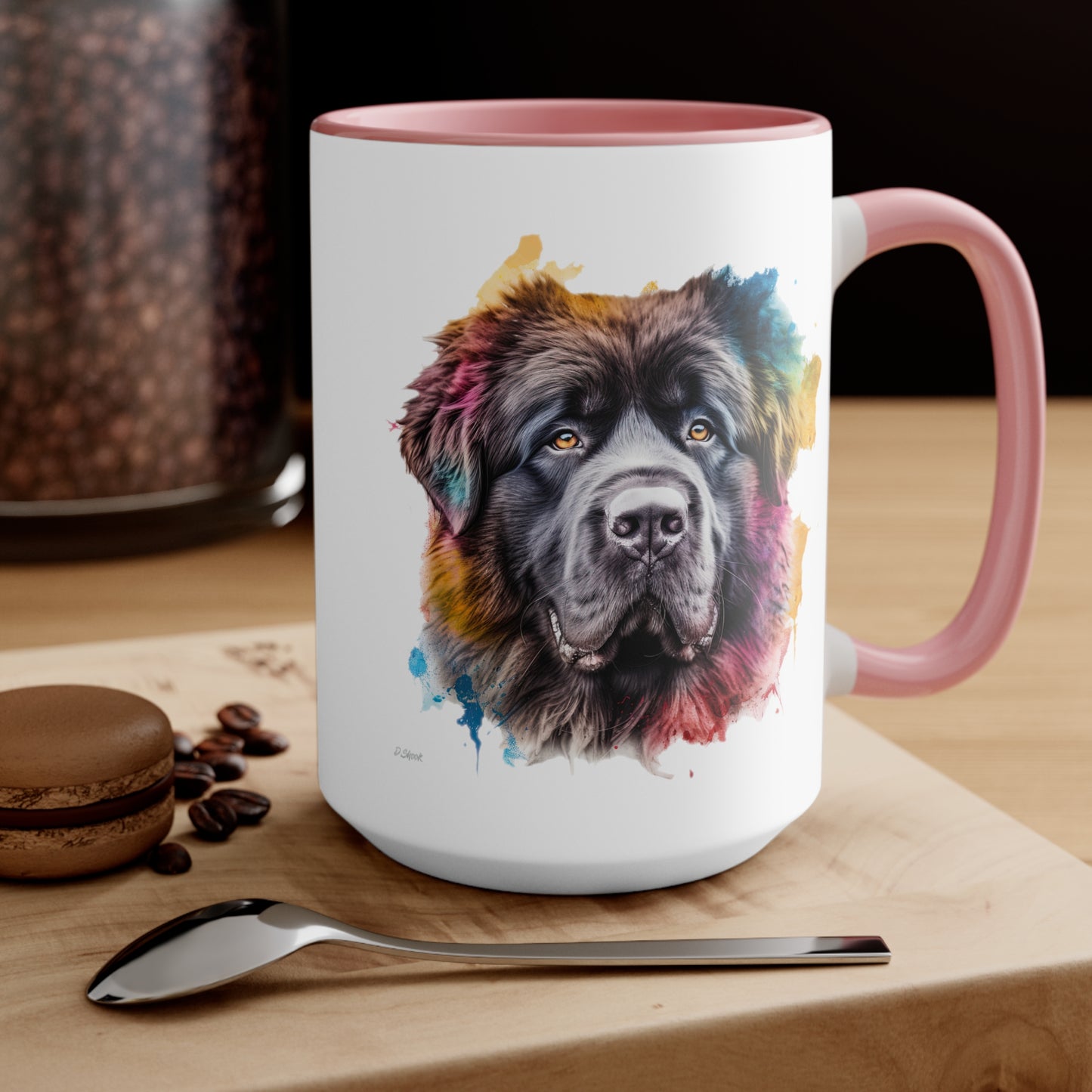 Newfoundland Dog 3 Accent Mugs