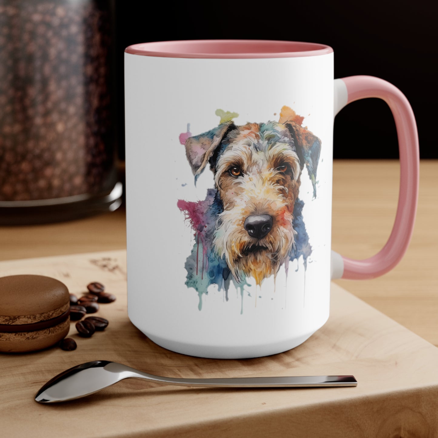 Airedale Terrier 2 Accent Mugs