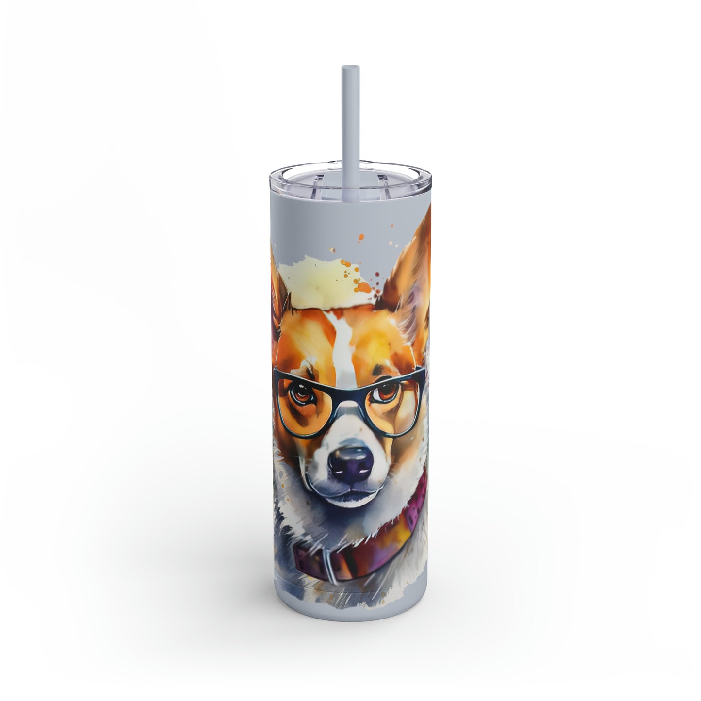 Pembroke Welsh Corgi 4 Maars Maker Skinny Matte Tumbler, 20oz