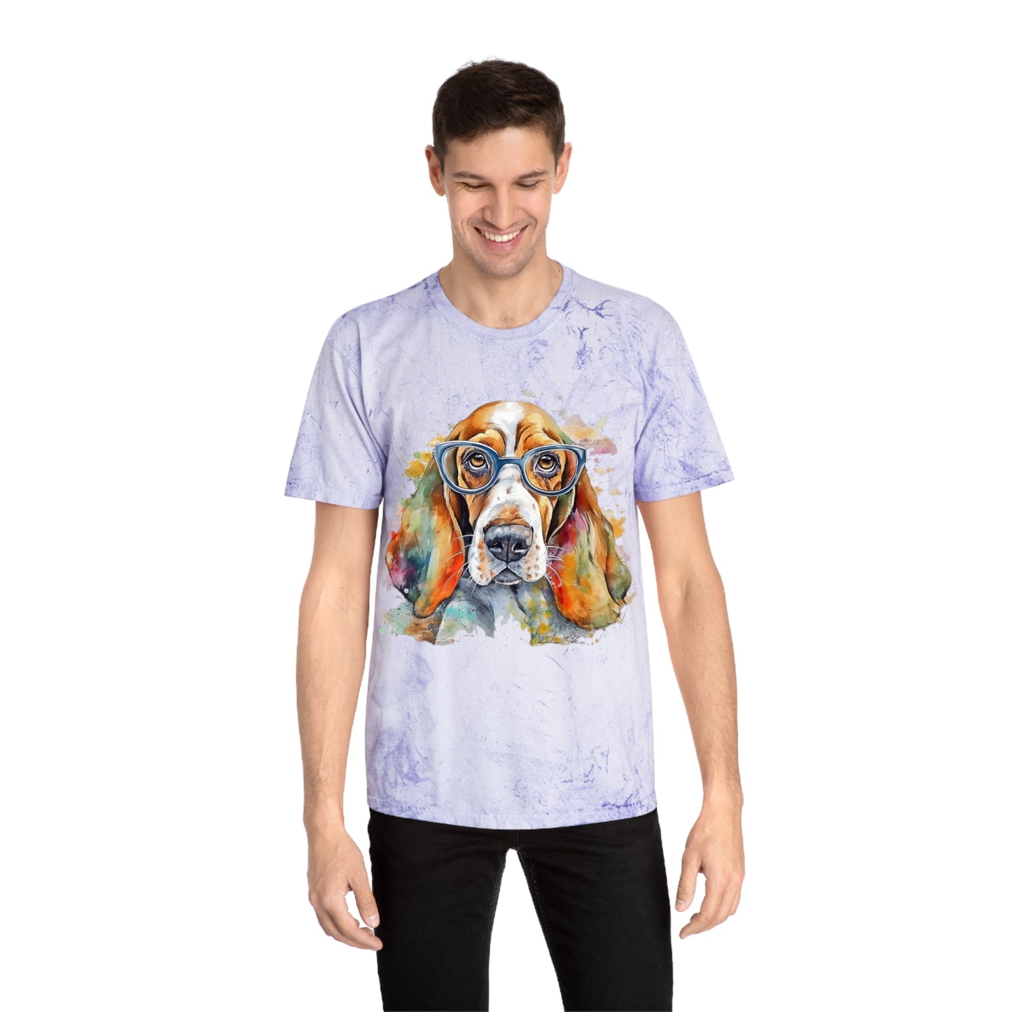 Basset Hound 5 Unisex Color Blast T-Shirt