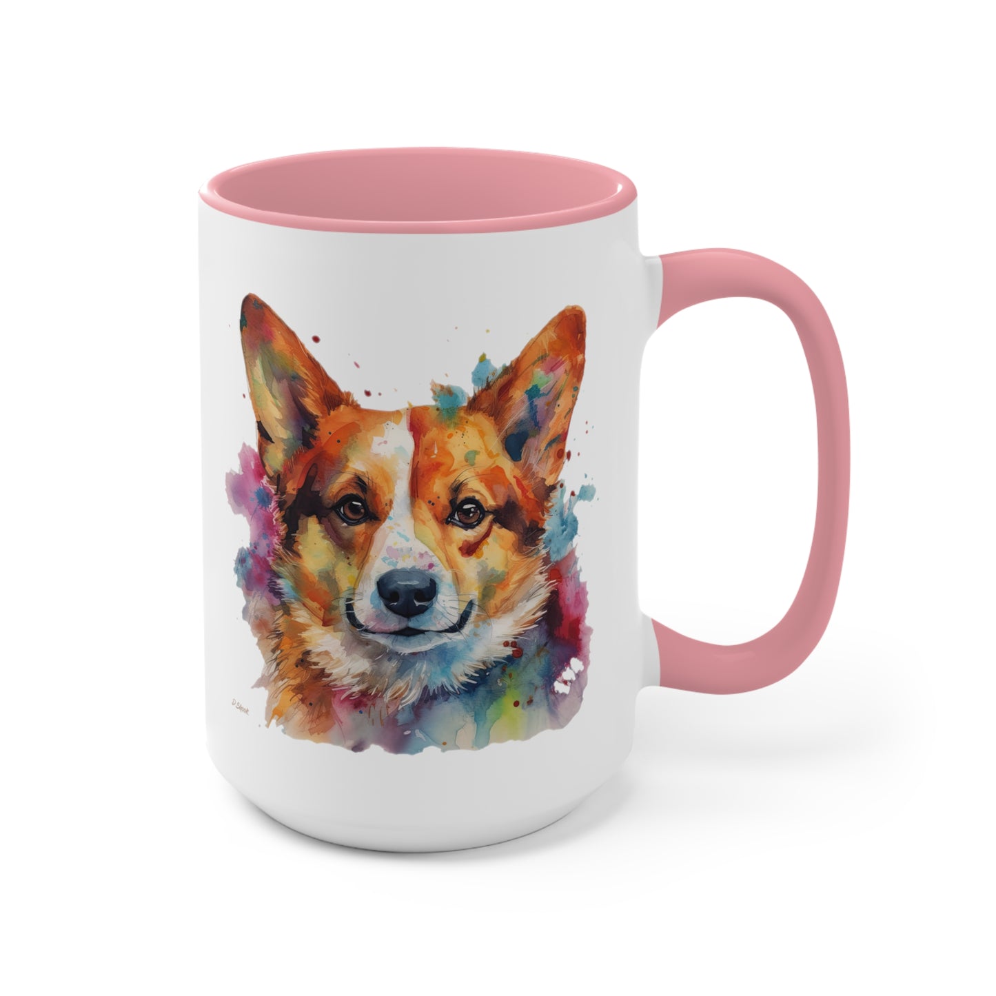 Pembroke Welsh Corgi 2 Accent Mugs