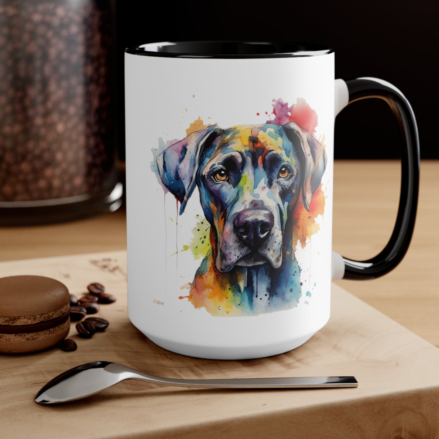 Great Dane 2 Accent Mugs