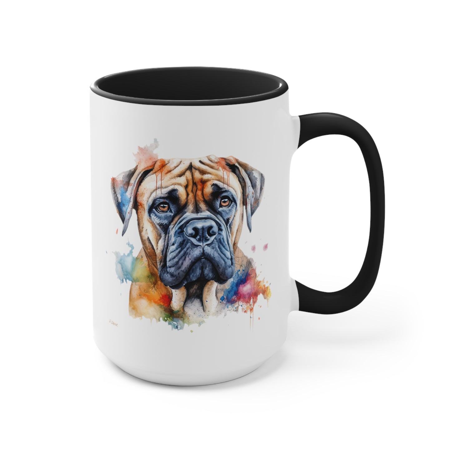 Bullmastiff 2 Accent Mugs